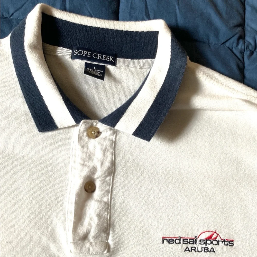 Red Sail Sports Aruba Polo Shirt Sope Creek 100% Cotton - Picture 6 of 9